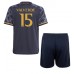Billige Real Madrid Federico Valverde #15 Børnetøj Udebanetrøje til baby 2023-24 Kortærmet (+ korte bukser)